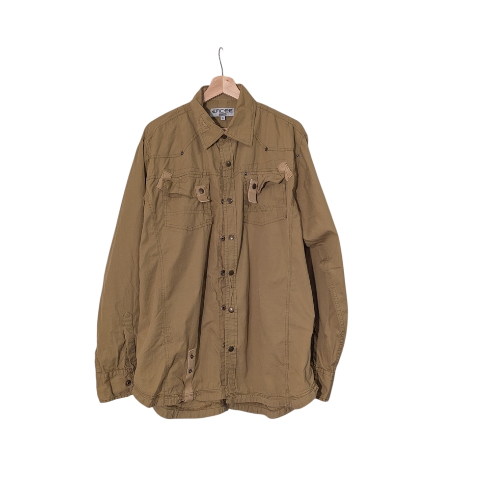 EMCEE Men's Tan Shirt, XL